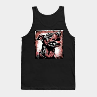 Retro Art Dobermann Dog Lover Tank Top